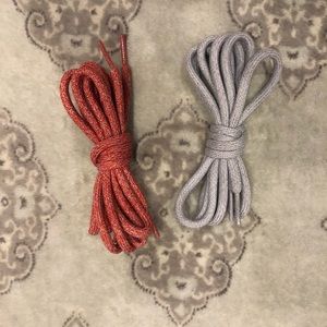 Allbirds Laces - 1 red pair & 1 grey pair